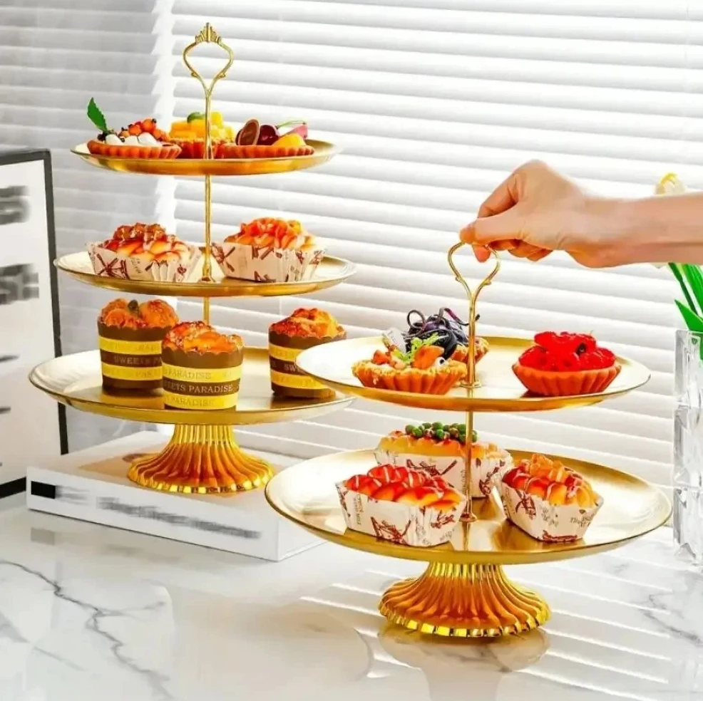1set Fruit Plate Cake Tray Snack Ornament Holder Cake Stands Cupcake Stand Holder Stainless Steel Cupcake Tower
1set Fruit Plate Cake Tray Snack Ornament Holder Cake Stands Cupcake Stand Holder Stainless Steel Cupcake Tower