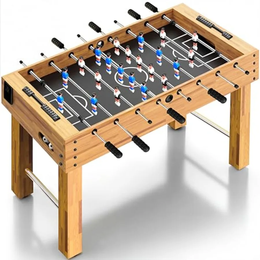 48in Competition Sized Foosball Table - Height Adjustable Arcade Soccer Set for Home Game Room Man Cave - Includes 2 Balls and
48in Competition Sized Foosball Table - Height Adjustable Arcade Soccer Set for Home Game Room Man Cave - Includes 2 Balls and