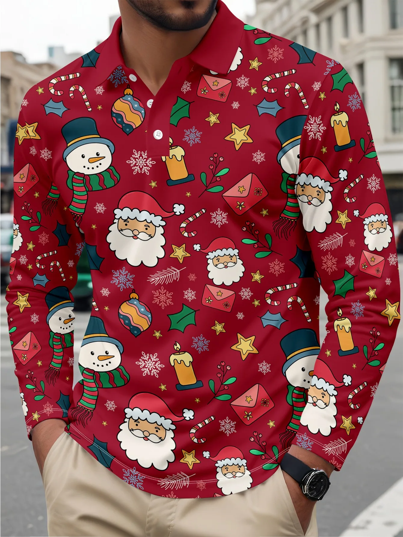 Funny 3D Printed Santa Claus Graphic Men's Polo Shirts New Creative Christmas Element Long Sleeve Tops Autumn Winter Men Clothes
Funny 3D Printed Santa Claus Graphic Men's Polo Shirts New Creative Christmas Element Long Sleeve Tops Autumn Winter Men Clothes
