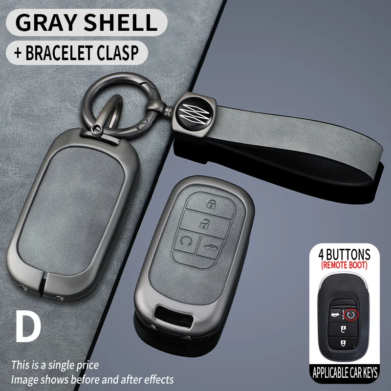 Zinc Alloy Car Key Case Cover Shell For Honda 2022 2023 2024 Accord Civic HR-V CR-V Pilot Sport SI EX EX-L Keychain Accessories
Zinc Alloy Car Key Case Cover Shell For Honda 2022 2023 2024 Accord Civic HR-V CR-V Pilot Sport SI EX EX-L Keychain Accessories