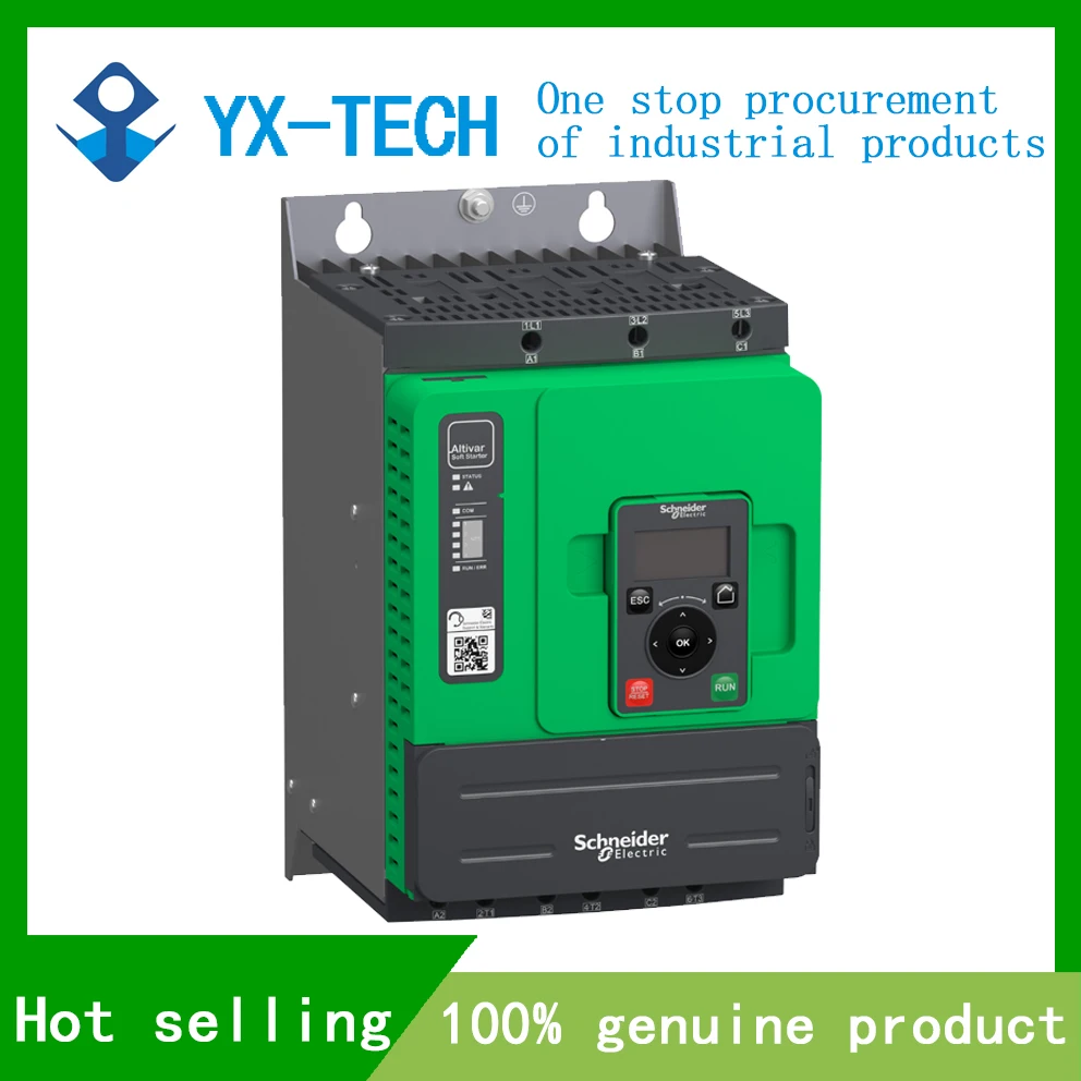 In stock ATS480D62Y ATS480D75Y ATS480D88Y ATS480C11Y Soft starter 208 to 690V AC, control supply 110 to 230V AC
In stock ATS480D62Y ATS480D75Y ATS480D88Y ATS480C11Y Soft starter 208 to 690V AC, control supply 110 to 230V AC