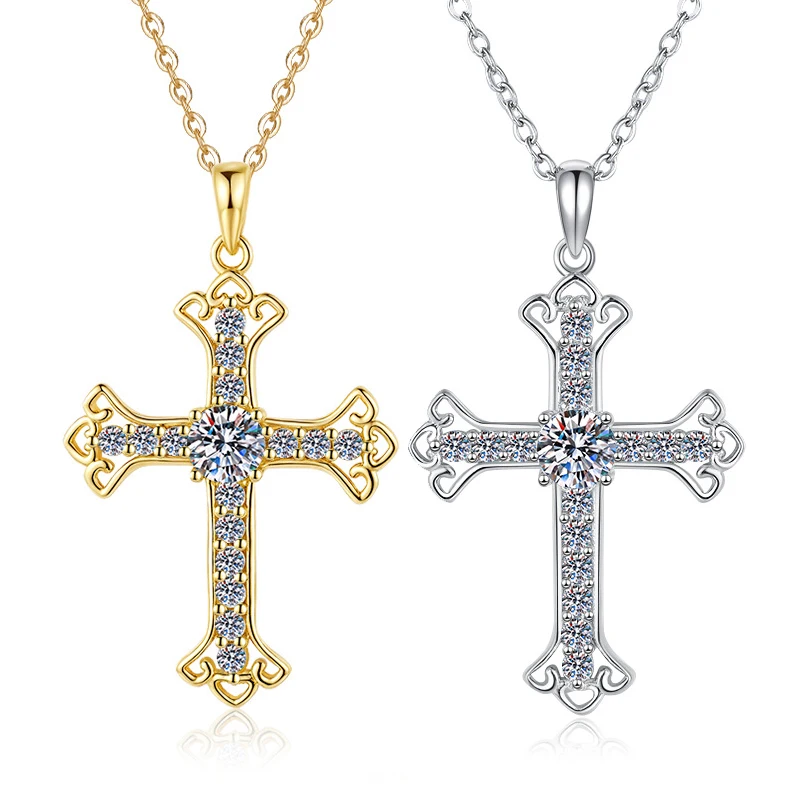 Ожерелье с крестом из муассанита 1 карат для женщин с сертификатом, 100% подлинное, протестированное с бриллиантами S925, серебряное кольцо, ювелирное изделие, подарок
Ожерелье с крестом из муассанита 1 карат для женщин с сертификатом, 100% подлинное, протестированное с бриллиантами S925, серебряное кольцо, ювелирное изделие, подарок