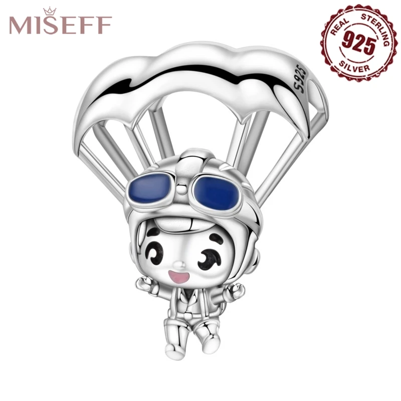 MISEFF New 925 Sterling Silver Paragliding Charms Beads Fit Necklace Original Bracelet DIY Jewelry Girl Women Gifts 2025
MISEFF New 925 Sterling Silver Paragliding Charms Beads Fit Necklace Original Bracelet DIY Jewelry Girl Women Gifts 2025