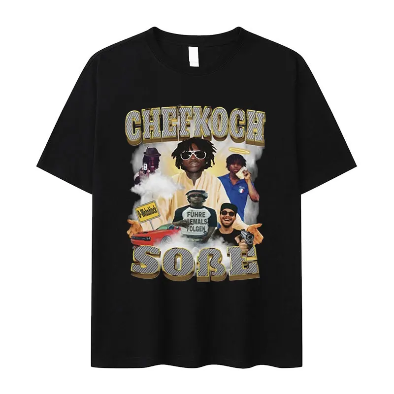 Забавные футболки Rapper Chief Sosse Keef, мужские Модные футболки в стиле хип-хоп с коротким рукавом, хлопковые футболки большого размера в стиле ретро
Забавные футболки Rapper Chief Sosse Keef, мужские Модные футболки в стиле хип-хоп с коротким рукавом, хлопковые футболки большого размера в стиле ретро