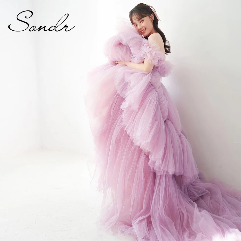 Sondr Luxury Off the Shoulder Fluffy Korean Wedding Dresses Photo Shoot Customized A Line Colored Self-Wedding Dresses 2025
Sondr Luxury Off the Shoulder Fluffy Korean Wedding Dresses Photo Shoot Customized A Line Colored Self-Wedding Dresses 2025