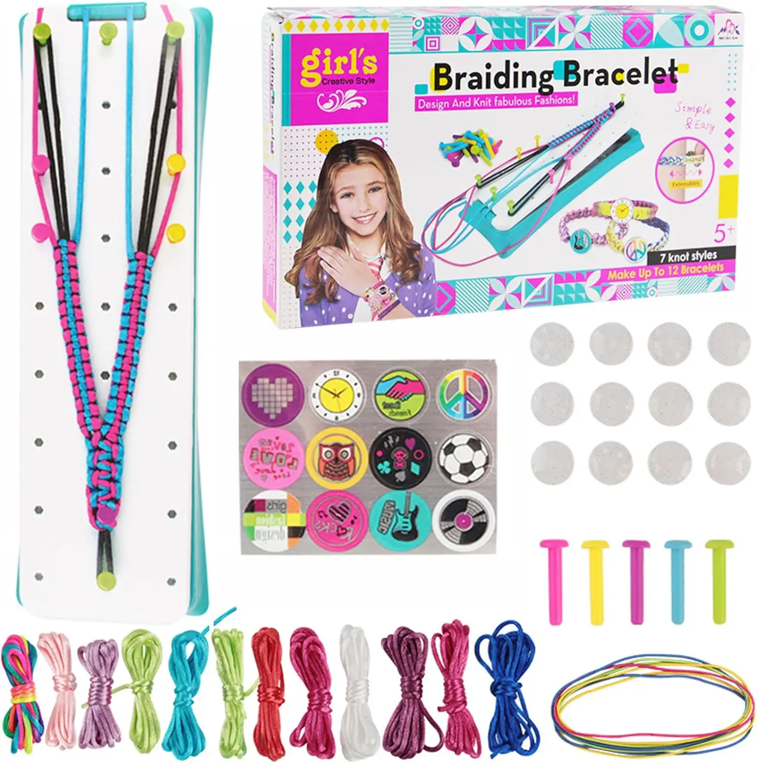 DIY Friendship Hand Rope Weaver Kit for Girls Elastic Bracelet Making Material Package Puzzle Toy Gift
DIY Friendship Hand Rope Weaver Kit for Girls Elastic Bracelet Making Material Package Puzzle Toy Gift