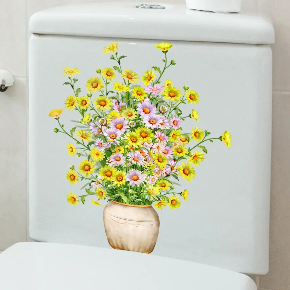 Durable Pvc Sticker Yellow Flower Vase Toilet Sticker Waterproof Pvc Wall Art Decal for Bathroom Room Decoration Waterproof
Durable Pvc Sticker Yellow Flower Vase Toilet Sticker Waterproof Pvc Wall Art Decal for Bathroom Room Decoration Waterproof