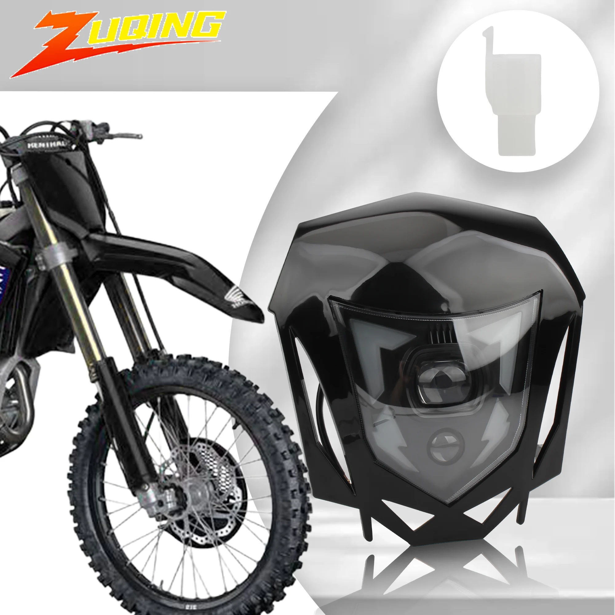 Enduro Motorcycle LED Headlight Mask Fairing High Low Beam DRL For Honda CRF450 450L 450RL Motocross Headlamp Plate Accessories
Enduro Motorcycle LED Headlight Mask Fairing High Low Beam DRL For Honda CRF450 450L 450RL Motocross Headlamp Plate Accessories