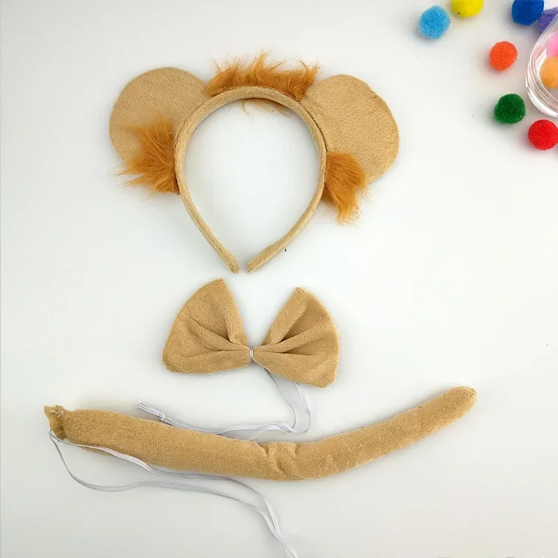 Adults Kids Plush Cartoon Animal Lion Headband Ear for Birthday Party Cosplay Costume Christmas Halloween Headwear
Adults Kids Plush Cartoon Animal Lion Headband Ear for Birthday Party Cosplay Costume Christmas Halloween Headwear