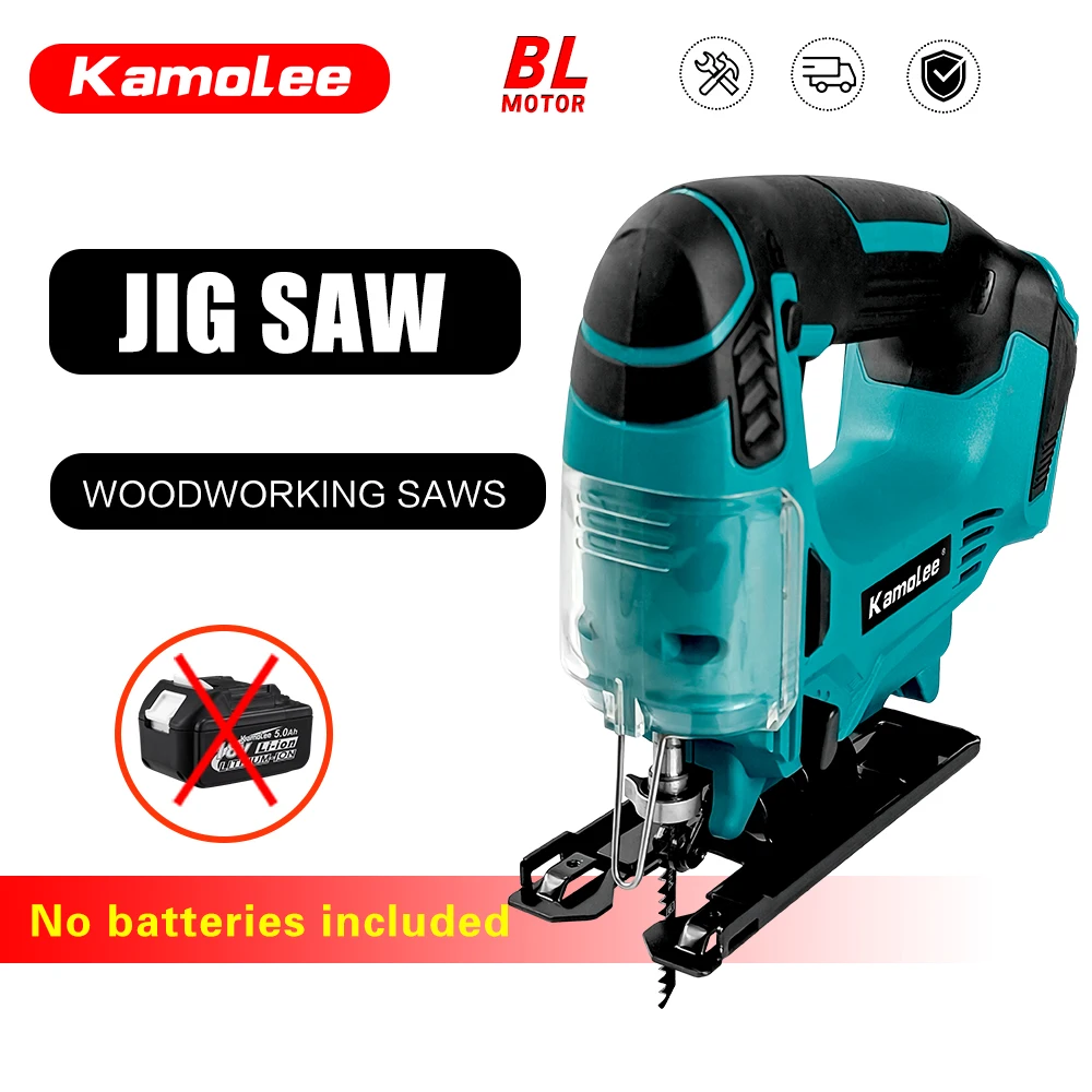 Kamolee Cordless Rechargeable Jig Saw Small Household 18V-21 Battery Brushless Saw Portable Woodworking Jig Saw Power Tool
Kamolee Cordless Rechargeable Jig Saw Small Household 18V-21 Battery Brushless Saw Portable Woodworking Jig Saw Power Tool