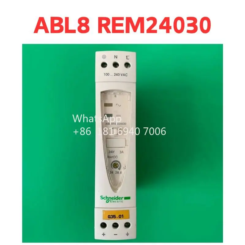 Б/у импульсный источник питания ABL8 REM24030 Пройдено испытания Быстрая доставка
Б/у импульсный источник питания ABL8 REM24030 Пройдено испытания Быстрая доставка