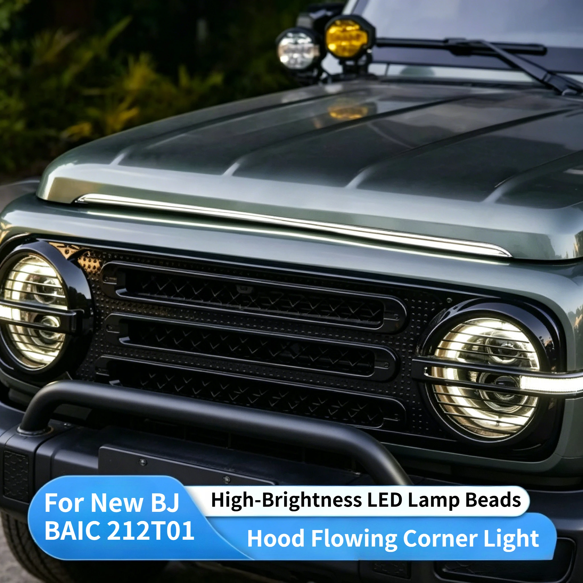 For New BJ BAIC 212T01 Through Light Modification Grille Decorative Light LED Daytime Running Light Exterior Accessories
For New BJ BAIC 212T01 Through Light Modification Grille Decorative Light LED Daytime Running Light Exterior Accessories