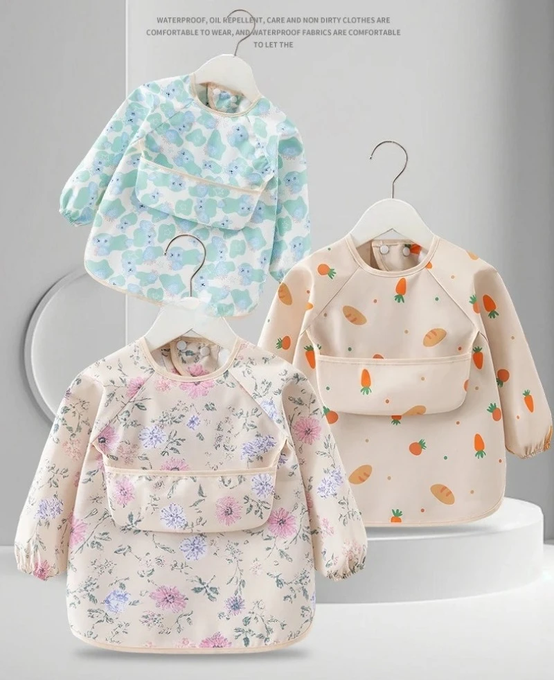 1PC Child Feeding Bib Waterproof Long Sleeve Apron Rice Pocket Feeding Blouse Toddler Bibs Children's Summer Thin Feeding Smock
1PC Child Feeding Bib Waterproof Long Sleeve Apron Rice Pocket Feeding Blouse Toddler Bibs Children's Summer Thin Feeding Smock