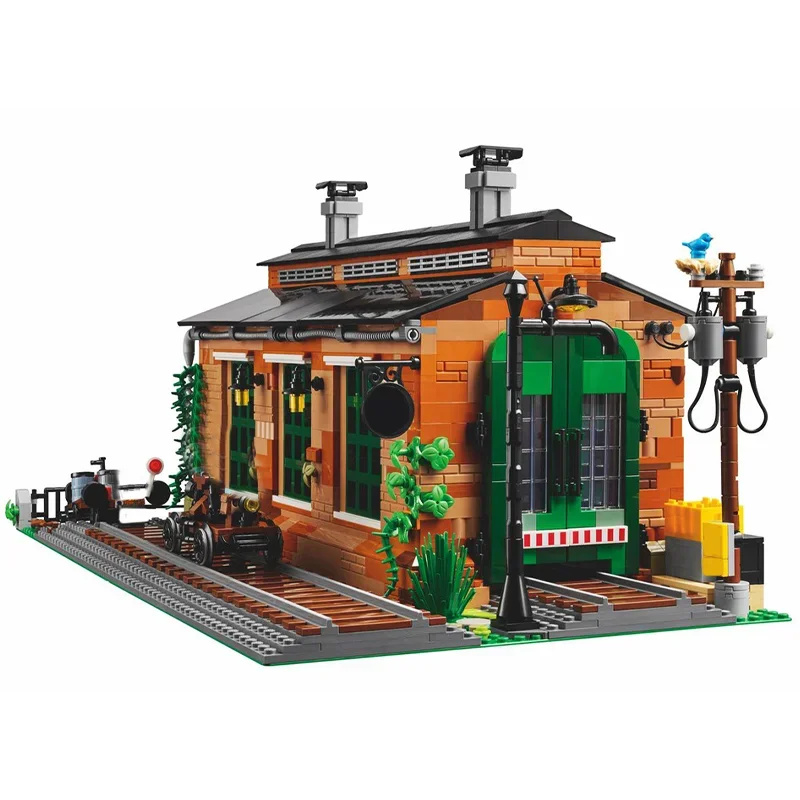 new2339PCS MOC910033-1 Old Train Engine Shed Perfect building set Building Blocks Architecture Collection Series Birthday Gift
new2339PCS MOC910033-1 Old Train Engine Shed Perfect building set Building Blocks Architecture Collection Series Birthday Gift