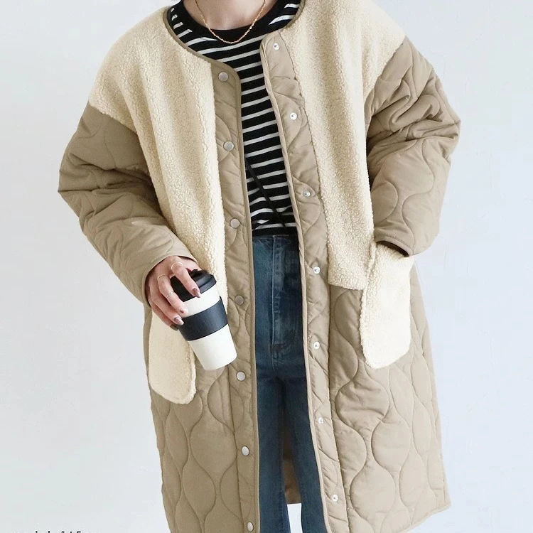 Oversized Down Cotton Coat for Women 2025 New Winter Casual Loose Female Long Jacket Cotton-Padded Outerwear Quilted Overcoat
Oversized Down Cotton Coat for Women 2025 New Winter Casual Loose Female Long Jacket Cotton-Padded Outerwear Quilted Overcoat