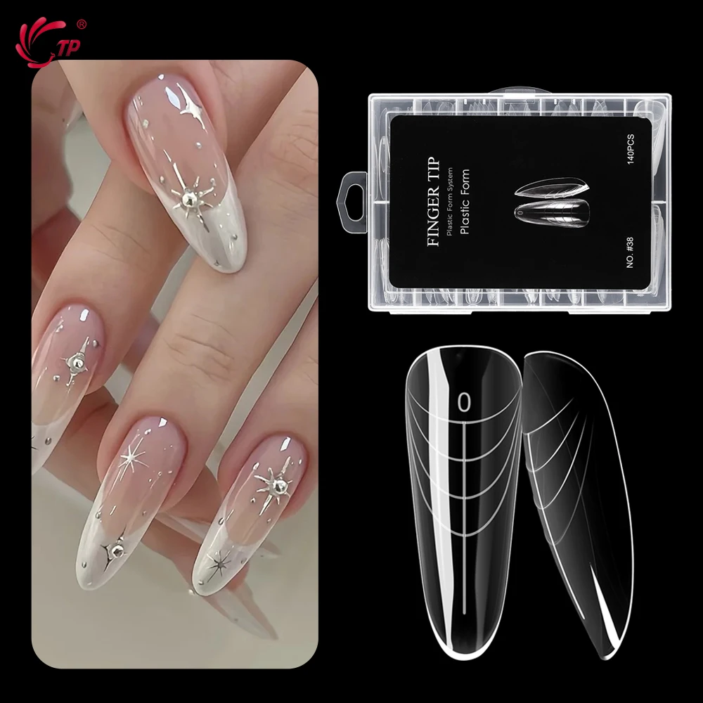 TP Extension Nail Dual Form 140pcs 14 Sizes Oval Acrylic Builder Gel Nail Tips Reusable Nail System DIY Molds for Poly Nail Gel
TP Extension Nail Dual Form 140pcs 14 Sizes Oval Acrylic Builder Gel Nail Tips Reusable Nail System DIY Molds for Poly Nail Gel