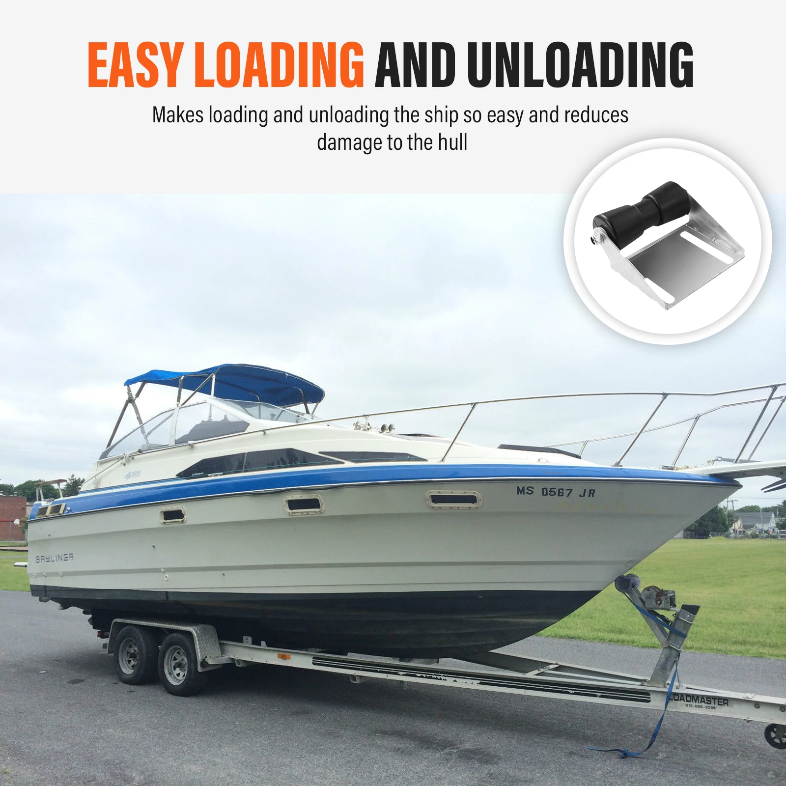 Boat Trailer Rollers 12 Inch Keel Roller with Bracket Heavy Duty Alloy Steel Mounting Base Replacement Easy Install
Boat Trailer Rollers 12 Inch Keel Roller with Bracket Heavy Duty Alloy Steel Mounting Base Replacement Easy Install