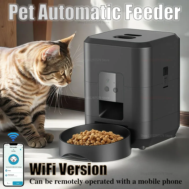 Upgraded Automatic Cat Feeder Wi-Fi Version Automatic Pet Feeder 2L Auto Cat Feeder App Control Remot Feeding Dog Feeding Machin
Upgraded Automatic Cat Feeder Wi-Fi Version Automatic Pet Feeder 2L Auto Cat Feeder App Control Remot Feeding Dog Feeding Machin