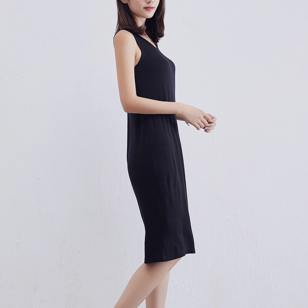 Summer Women Dress Modal Mid Length A Line Sleeveless Casual Loose Outer Vest Skirt Base Underwear Fashion
Summer Women Dress Modal Mid Length A Line Sleeveless Casual Loose Outer Vest Skirt Base Underwear Fashion