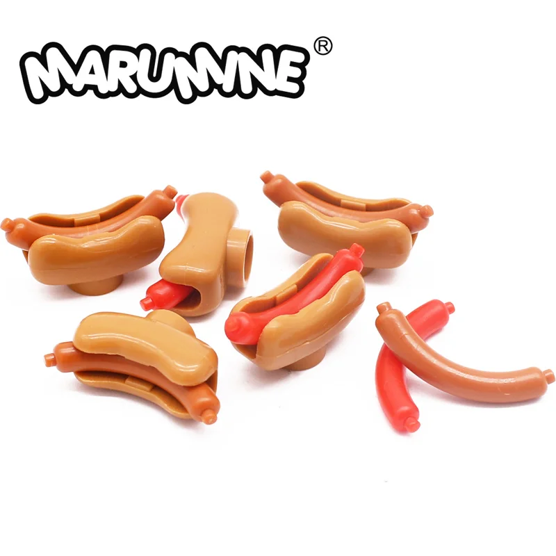 Marumine Foods Building Blocks DIY Accessories MOC Hot Dog Sausage Bun Turkey Chicken Picnic Friendly Bricks Sets Part Kids Toys
Marumine Foods Building Blocks DIY Accessories MOC Hot Dog Sausage Bun Turkey Chicken Picnic Friendly Bricks Sets Part Kids Toys
