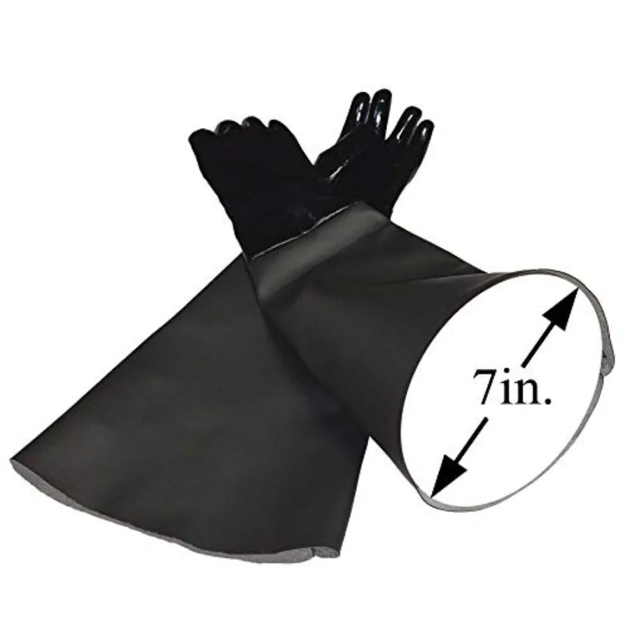 Neoprene Gloves for Sandblasting Sandblaster Sand Blast Cabinet - 7" x 26" Made in USA
Neoprene Gloves for Sandblasting Sandblaster Sand Blast Cabinet - 7" x 26" Made in USA