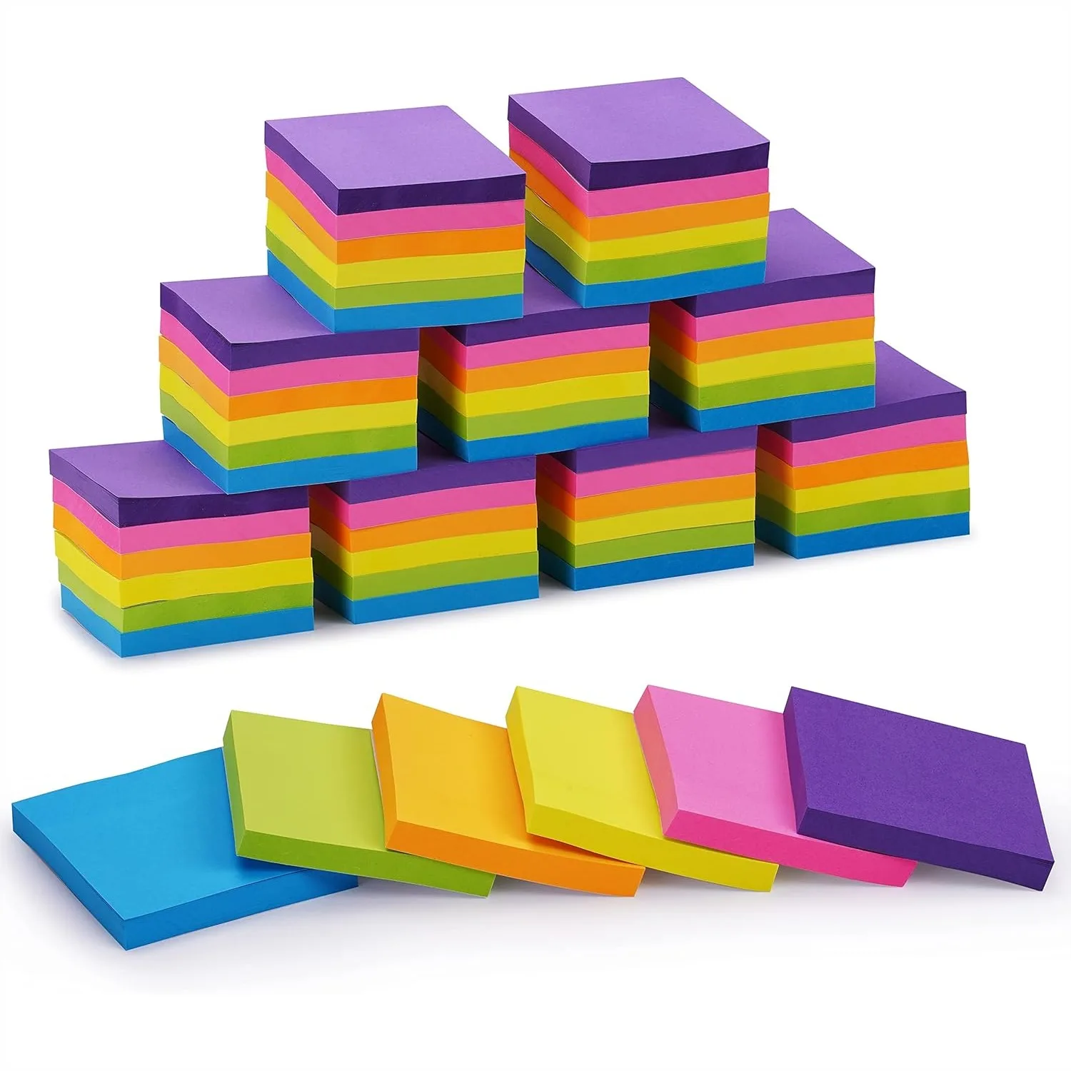 Sticky Notes Bulk, 60 Pads of 3x3 Inch Bright Colors with Strong Adhesive for Office and School
Sticky Notes Bulk, 60 Pads of 3x3 Inch Bright Colors with Strong Adhesive for Office and School