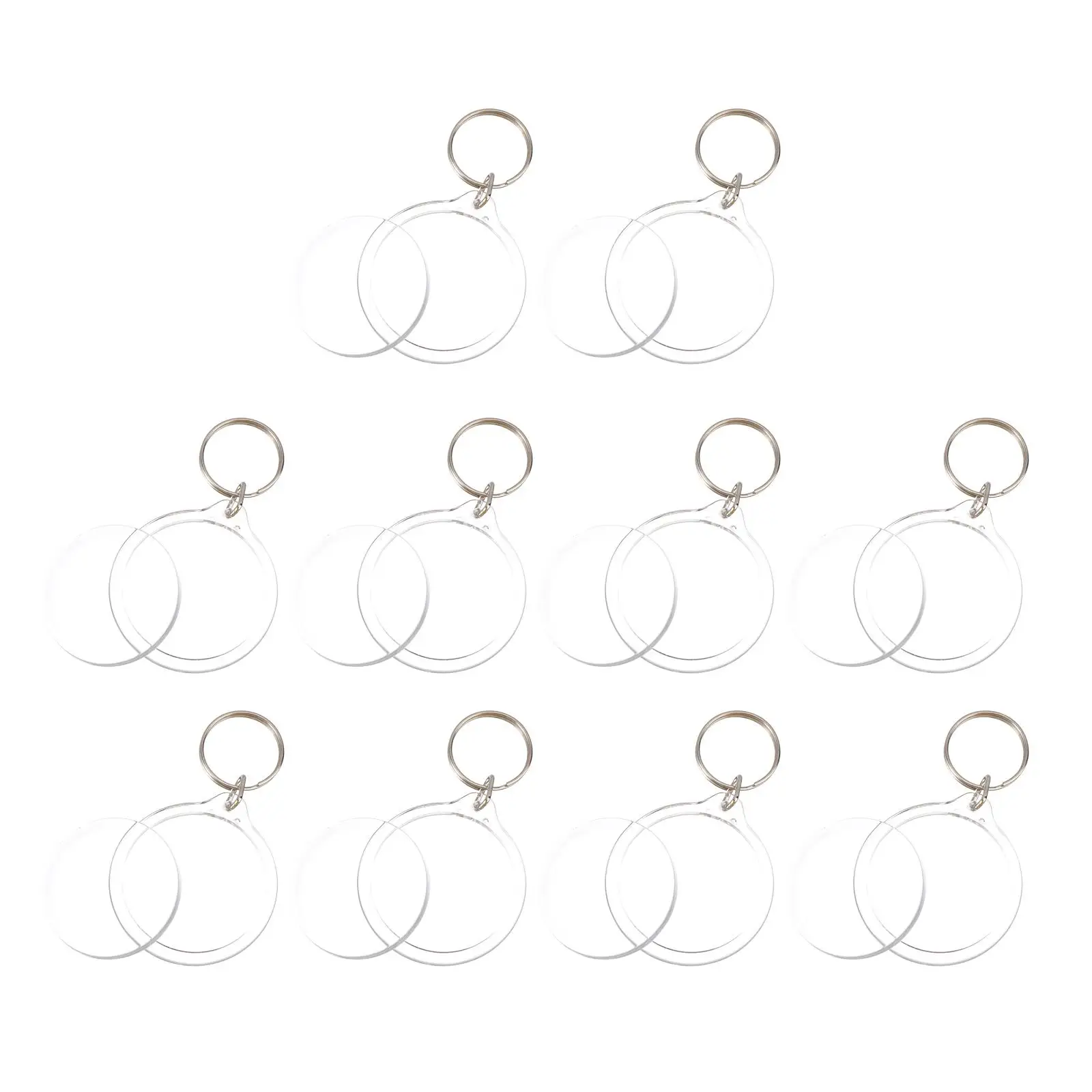 10 Pcs Keychain Split Keychain Blank Key Ring Insert Keyring Split Ring Shape Resistant Pendant Gift
10 Pcs Keychain Split Keychain Blank Key Ring Insert Keyring Split Ring Shape Resistant Pendant Gift
