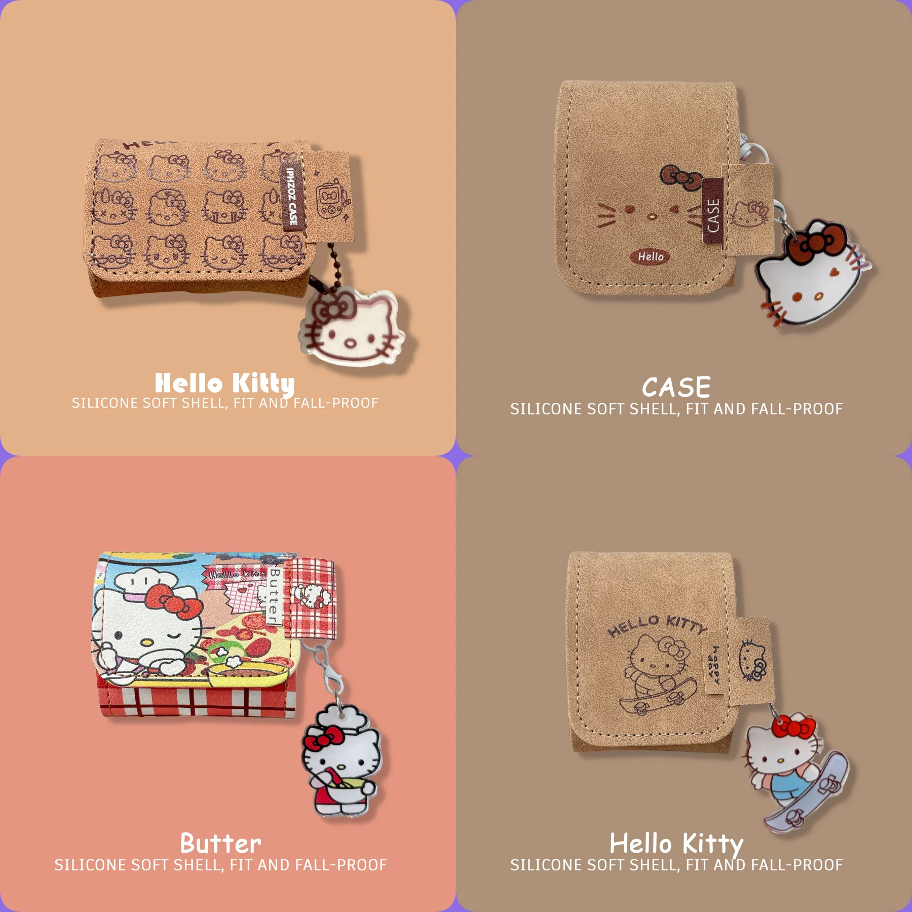 Leather Style Sanrio Hello Kitty Earphone Case For Airpods 4/2/3/1 Retro Style Anti-drop Protective Cover For Airpods Pro Pro2
Leather Style Sanrio Hello Kitty Earphone Case For Airpods 4/2/3/1 Retro Style Anti-drop Protective Cover For Airpods Pro Pro2