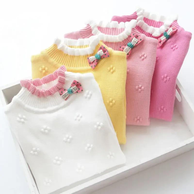 1-9 Years Girls' Sweater Autumn And Winter New Fashion Warm Children Knitted Base Shirt Cute Baby' Jumper Kids Clothes Top
1-9 Years Girls' Sweater Autumn And Winter New Fashion Warm Children Knitted Base Shirt Cute Baby' Jumper Kids Clothes Top
