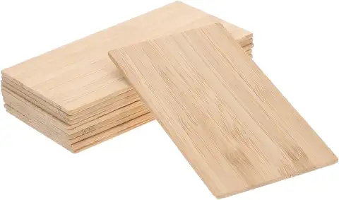 Size 10 X 15cm Unfinished Blank Bamboo Wooden Postcards Business Cards For Laser Engraving