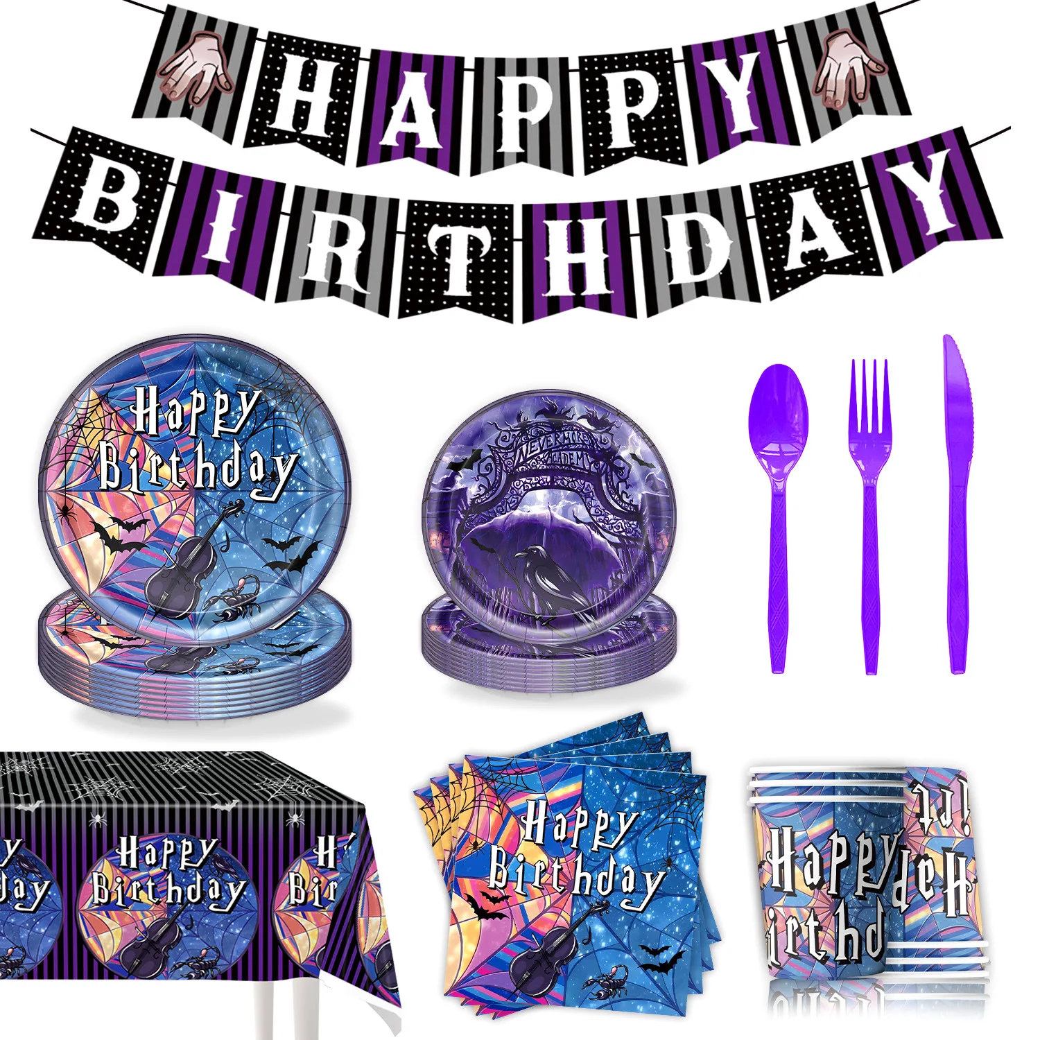Фиолетовая среда, тематические украшения для дня рождения, юбилейная композиция, атмосфера, реквизит, бумажная тарелка, флаг, специальный день рождения
Фиолетовая среда, тематические украшения для дня рождения, юбилейная композиция, атмосфера, реквизит, бумажная тарелка, флаг, специальный день рождения