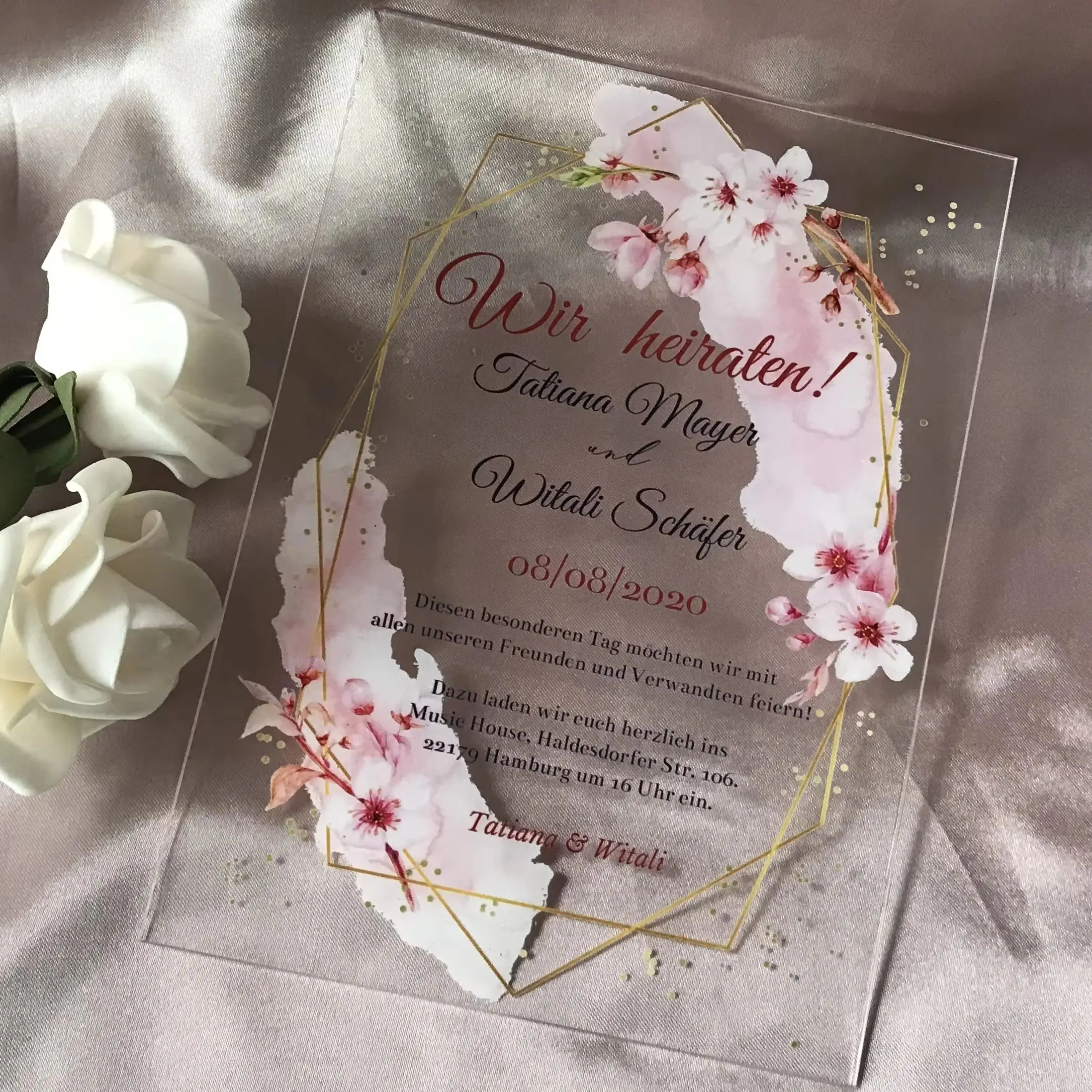 Acrylic Anniversary Invitation,Costom 10pcs Acrylic Wedding Invitation,Plum Blossom Transparent Birthday Invitation,Decoration
Acrylic Anniversary Invitation,Costom 10pcs Acrylic Wedding Invitation,Plum Blossom Transparent Birthday Invitation,Decoration