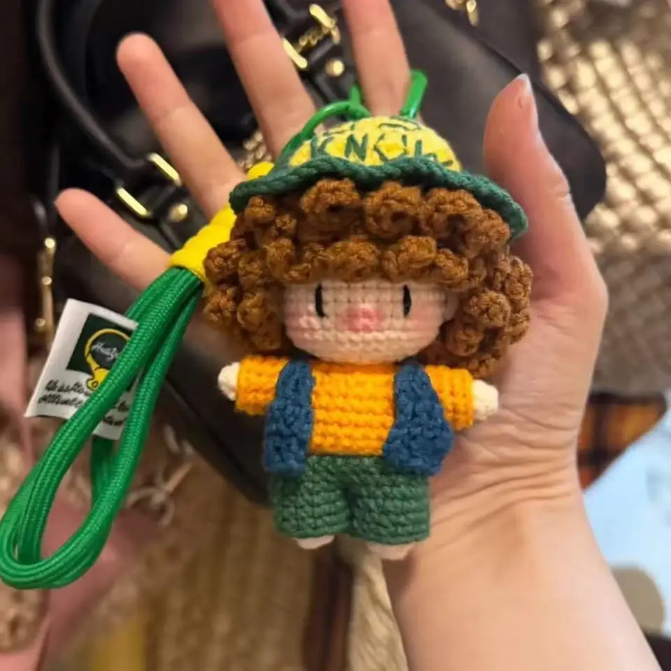 Handmade yarn crochet dustin keychain doll gift diy kit
Handmade yarn crochet dustin keychain doll gift diy kit