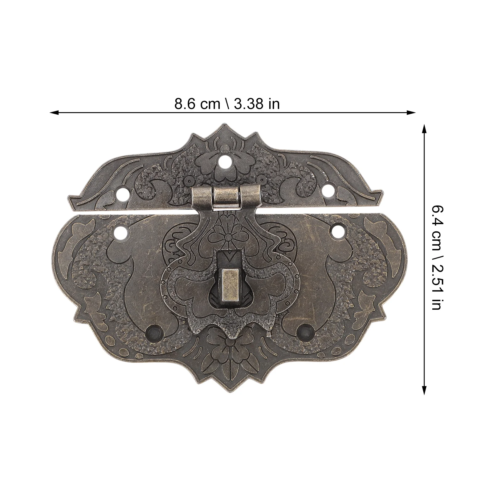 4Pcs Zinc Alloy Hasp Latch Rust Resistant Decorative Lock Suitable for Jewelry Wooden Boxes Hasp Latch 
4Pcs Zinc Alloy Hasp Latch Rust Resistant Decorative Lock Suitable for Jewelry Wooden Boxes Hasp Latch