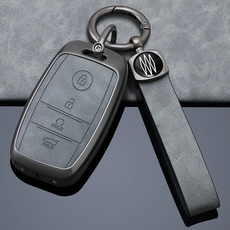 Zinc Alloy + Leather Car Key Case cover for KIA RIO 3 K2 K3 K4 K5 Sportege Picanto Optima Soul Ceed Sorento Forte Stinger Cerato
Zinc Alloy + Leather Car Key Case cover for KIA RIO 3 K2 K3 K4 K5 Sportege Picanto Optima Soul Ceed Sorento Forte Stinger Cerato