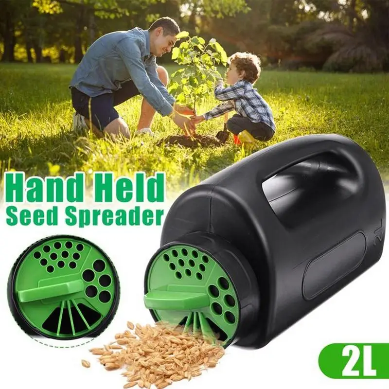 Hand Held Seed Spreader Large Capacity Grass Seed Spreader Planter Tool Seed Spreading Adjustable Garden Fertilizers Spreader
Hand Held Seed Spreader Large Capacity Grass Seed Spreader Planter Tool Seed Spreading Adjustable Garden Fertilizers Spreader