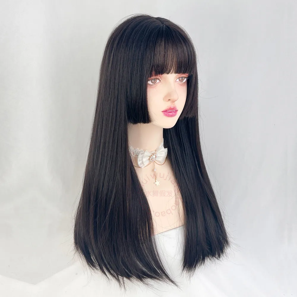 Princess cut wig full head cover female black long straight Japanese Hanfu hairstyle Ji hair jellyfish head second dimension
Princess cut wig full head cover female black long straight Japanese Hanfu hairstyle Ji hair jellyfish head second dimension
