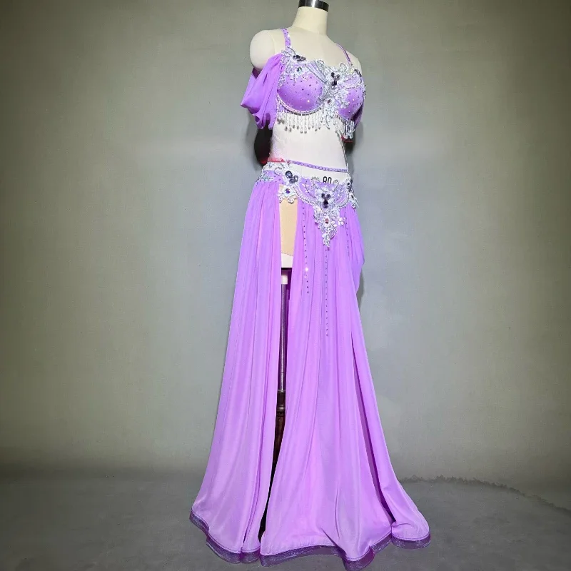 Opening Dance Belly Dance Female High-End Bra Performance Clothing Suit Child Profession Custom Adult Sexy Big Swing Skirt Set
Opening Dance Belly Dance Female High-End Bra Performance Clothing Suit Child Profession Custom Adult Sexy Big Swing Skirt Set