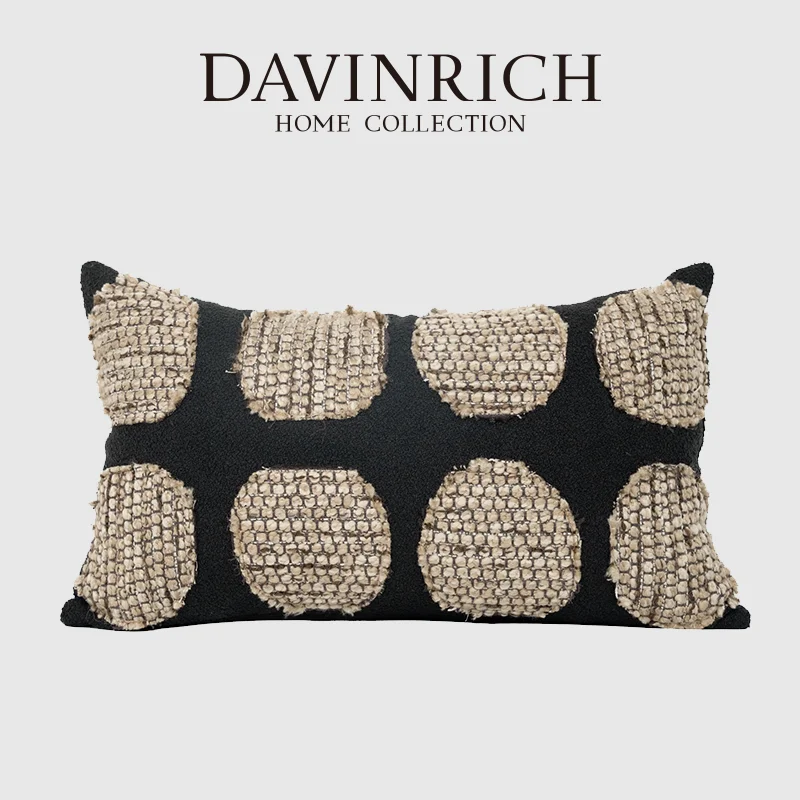 DAVINRICH Neutral Modern Textured Lumbar Pillow Cover Black And Tan Texture Oblong Cushion Case Bohemian And Earthy Interiors
DAVINRICH Neutral Modern Textured Lumbar Pillow Cover Black And Tan Texture Oblong Cushion Case Bohemian And Earthy Interiors