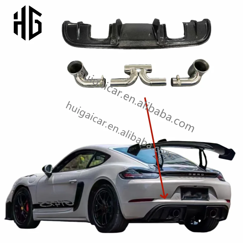 GT Style Rear Diffuser Lip Splitters for Porsche 981 718 Cayman Boxster OEM Style Rear Bumper Protector Double Out Lip Diffuser
GT Style Rear Diffuser Lip Splitters for Porsche 981 718 Cayman Boxster OEM Style Rear Bumper Protector Double Out Lip Diffuser