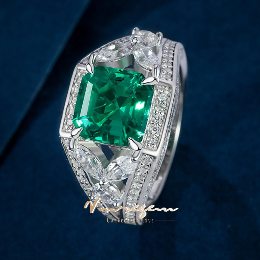 Vinregem 2,5 CT Asscher огранки изумрудный сапфир высокоуглеродистый бриллиант драгоценный камень коктейльные кольца из стерлингового серебра 925 пробы ювелирные изделия
Vinregem 2,5 CT Asscher огранки изумрудный сапфир высокоуглеродистый бриллиант драгоценный камень коктейльные кольца из стерлингового серебра 925 пробы ювелирные изделия