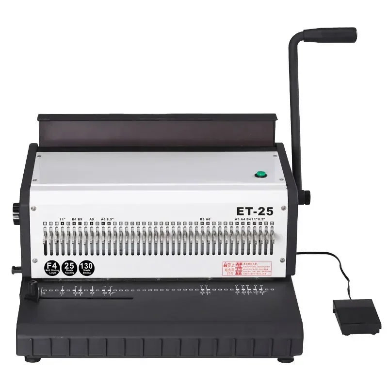 Hot Sale Electric Iron Ring Binding Machine Double Iron Ring 40 Hole Puncher Binding Machine Desk Calendar Calendar Binding Mach
Hot Sale Electric Iron Ring Binding Machine Double Iron Ring 40 Hole Puncher Binding Machine Desk Calendar Calendar Binding Mach