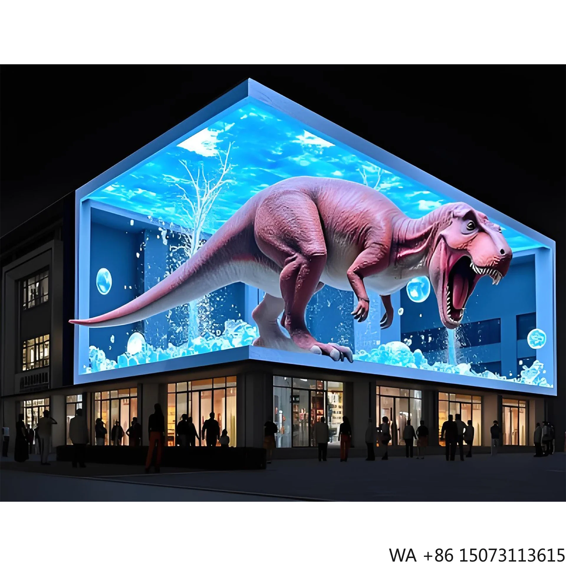 Waterproof LED Display with Front/Rear Naked Eye 3D Effect P5-P10 Flexible Screen Display Wall Maintenance-Free for Large Shoppi
Waterproof LED Display with Front/Rear Naked Eye 3D Effect P5-P10 Flexible Screen Display Wall Maintenance-Free for Large Shoppi
