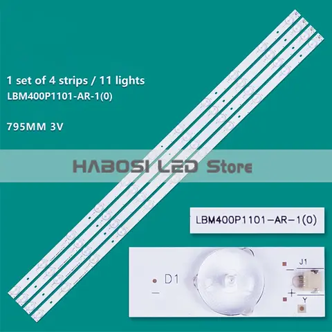 4pcs LED EVERLIGHT EE3331251 40K220 LED40K220 LEDN40D37P LTDN40E139TUK SE40FY27 JHD400GF E32 S26 LBM400P1101 AR 2S 0 1 BA 1S Q