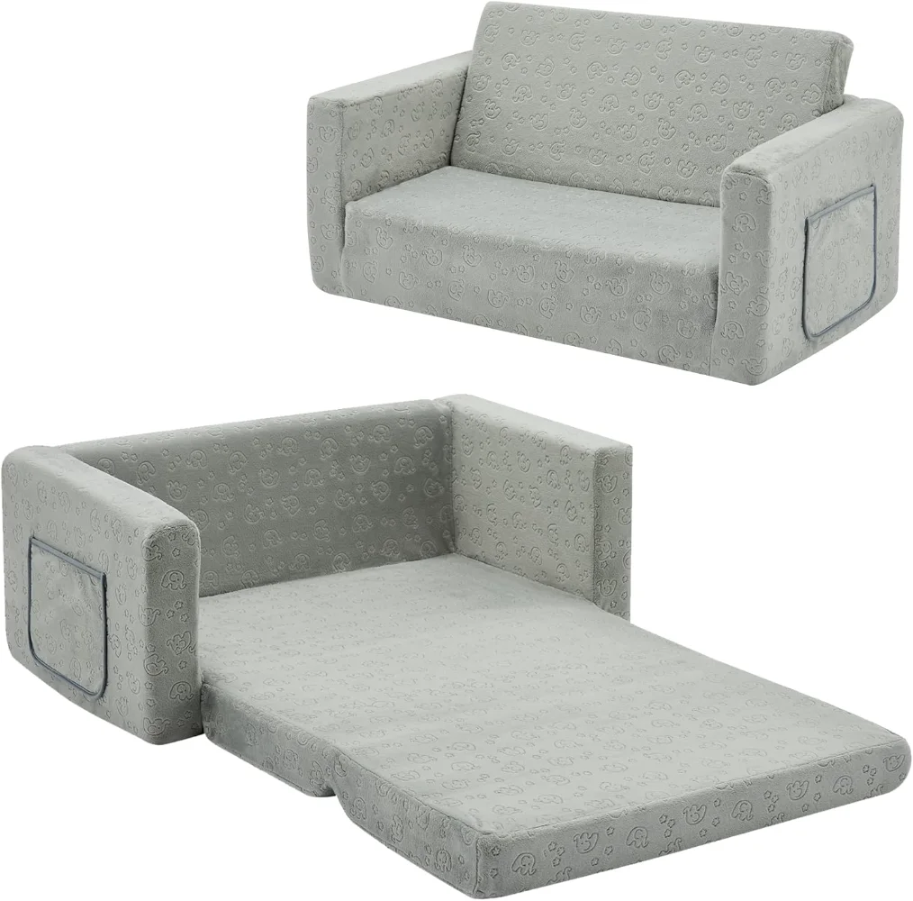 Furniture Kids Fold Out Couch 2-in-1 Children Convertible Sofa to Lounger with Soft Plush Fabric,Children's Sofas
Furniture Kids Fold Out Couch 2-in-1 Children Convertible Sofa to Lounger with Soft Plush Fabric,Children's Sofas