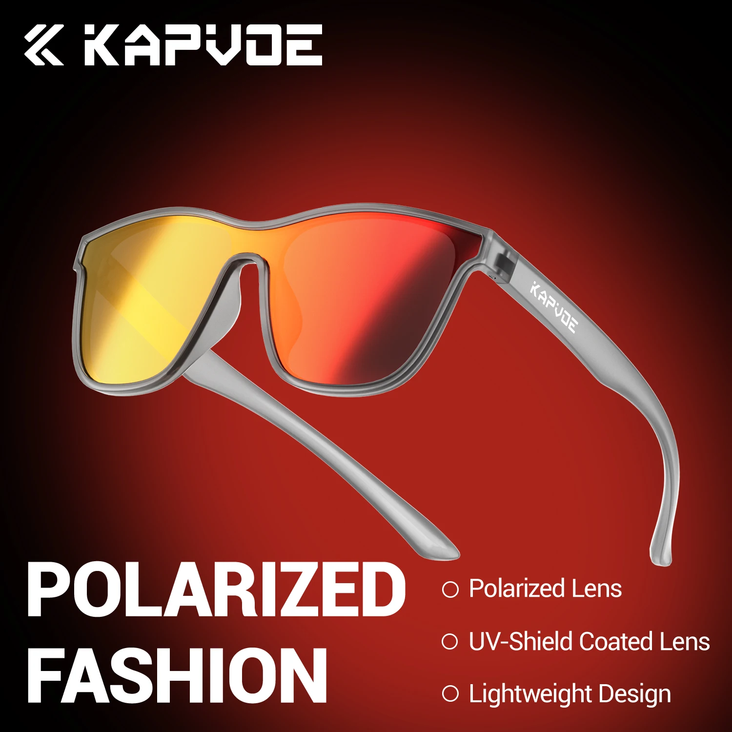 KAPVOE UV400 Polarized Sunglasses Outdoor Sports Cycling Glasses Ideal for Fishing Running and Picnics Stylish Driving Glasses
KAPVOE UV400 Polarized Sunglasses Outdoor Sports Cycling Glasses Ideal for Fishing Running and Picnics Stylish Driving Glasses