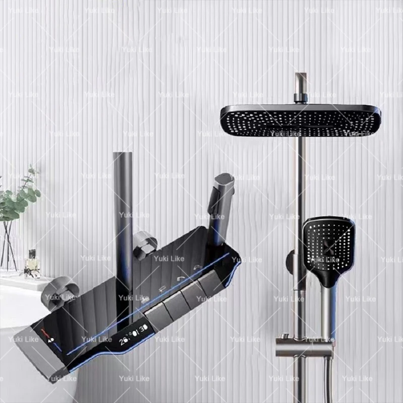 Gray Shower Set Home Bathroom Apartments Hotels Shower System Set Rainfall Multi Function Piano Key Digital Display
Gray Shower Set Home Bathroom Apartments Hotels Shower System Set Rainfall Multi Function Piano Key Digital Display