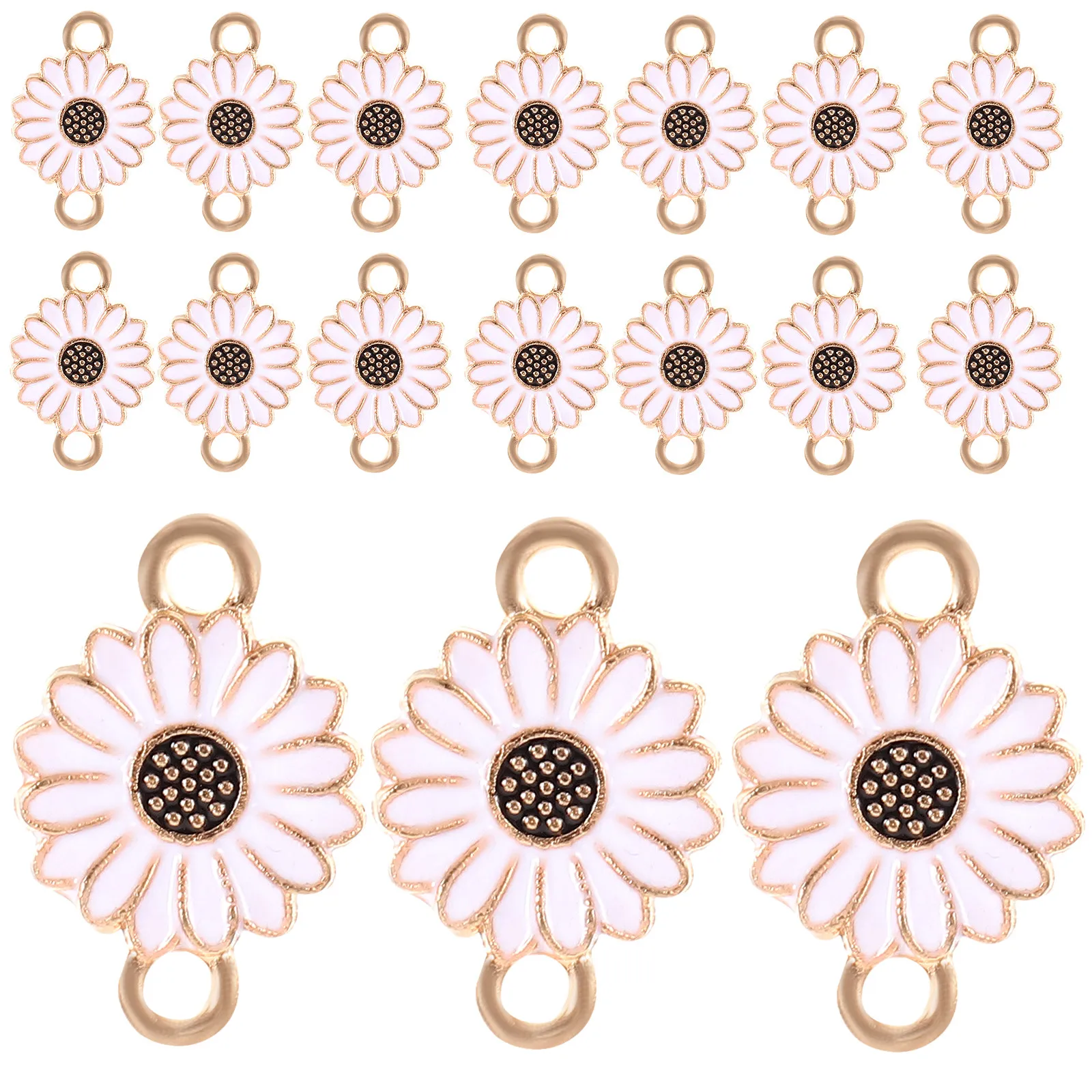 20Pcs Daisy Charms for Jewelry Making Alloy Flower Connector Pendants DIY Necklace Bracelet Anklet Sweater Chain Mobile Phone
20Pcs Daisy Charms for Jewelry Making Alloy Flower Connector Pendants DIY Necklace Bracelet Anklet Sweater Chain Mobile Phone