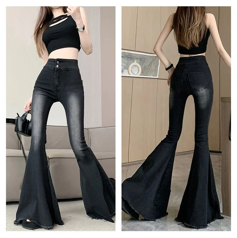 2023 Simple Big Horn Jeans Women's Spring Summer American High Waist Slim Fit Elastic Hip Lifting Ragged Edge Slim Slim Pants
2023 Simple Big Horn Jeans Women's Spring Summer American High Waist Slim Fit Elastic Hip Lifting Ragged Edge Slim Slim Pants