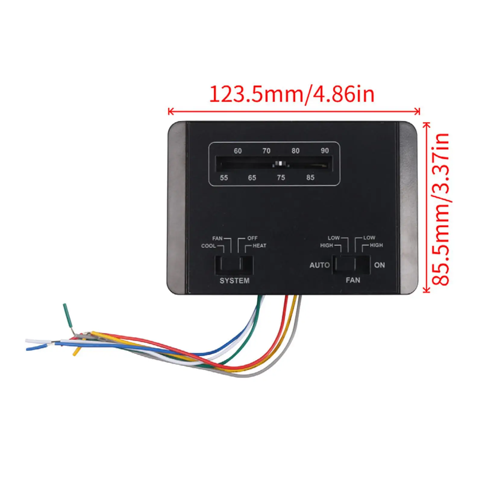 Single Stage RV Thermostat Efficient 12V Heat Cool Controller for Trailer Camper Air Conditioner System Replacement
Single Stage RV Thermostat Efficient 12V Heat Cool Controller for Trailer Camper Air Conditioner System Replacement